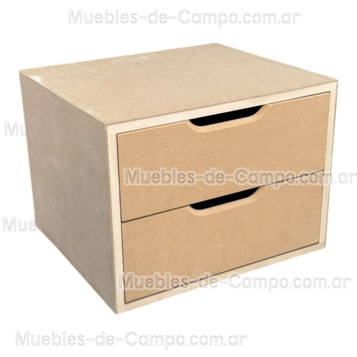 Cajonera para Interior de Placard en MDF x 2  Cajones Grandes - Imagen 3