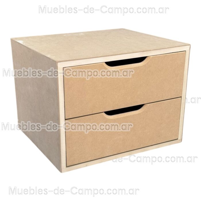 Cajonera para Interior de Placard en MDF x 2  Cajones Grandes - Imagen 4