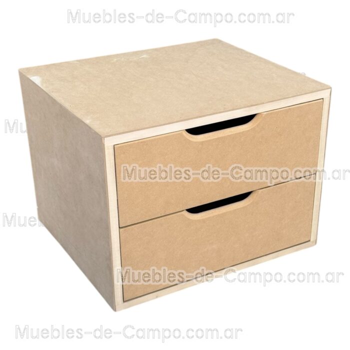 Cajonera para Interior de Placard en MDF x 2  Cajones Grandes - Imagen 5
