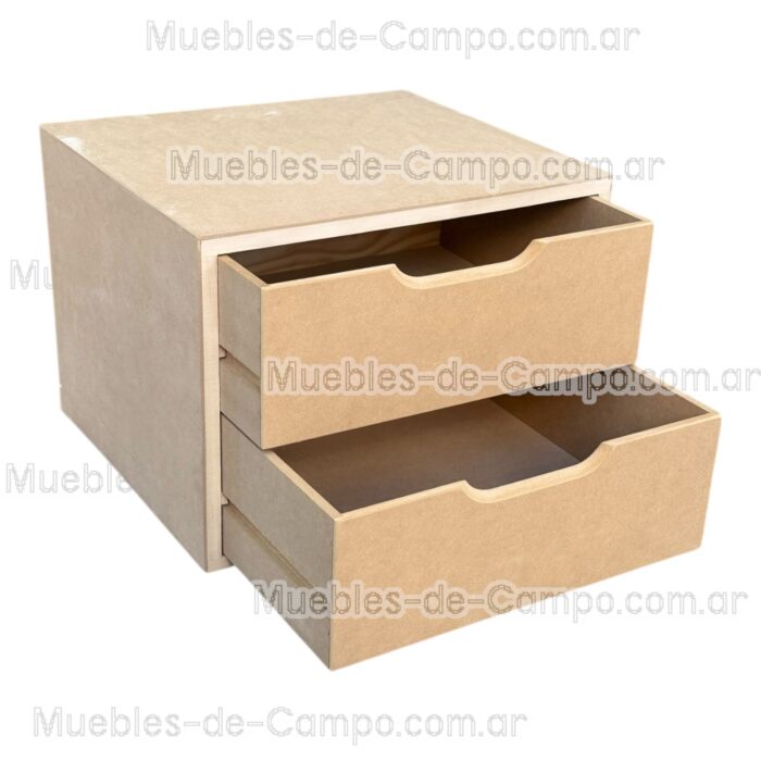 Cajonera para Interior de Placard en MDF x 2  Cajones Grandes - Imagen 6