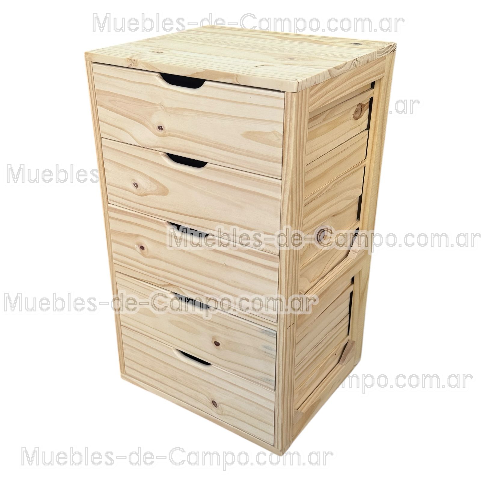 Cajonera para Interior de Placard en PINO x 5 Cajones