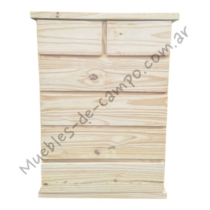Cómoda Cajonera Chifonier 80cm 2 cajones chicos  + 4 Cajones largos - Imagen 5