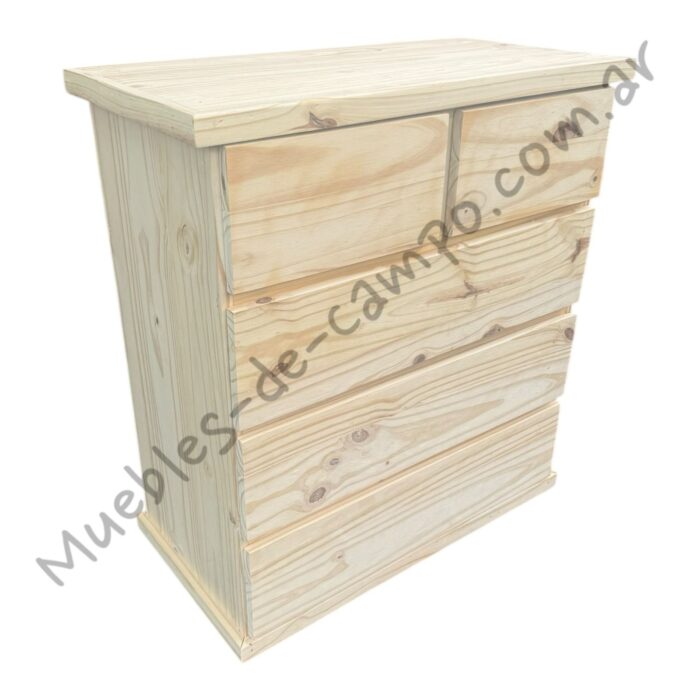 Cómoda Cajonera Chifonier 80cm 2 cajones chicos  + 3 Cajones largos - Imagen 9