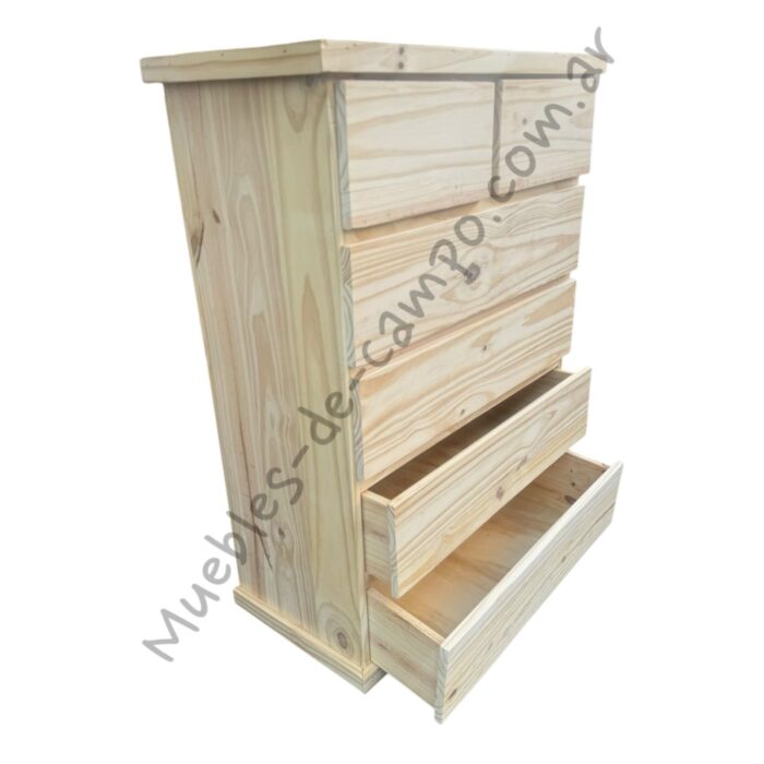 Cómoda Cajonera Chifonier 80cm 2 cajones chicos  + 4 Cajones largos - Imagen 10