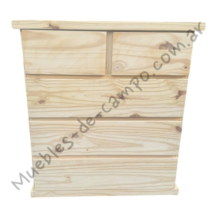 Cómoda Cajonera Chifonier 80cm 2 cajones chicos  + 3 Cajones largos - Imagen 8