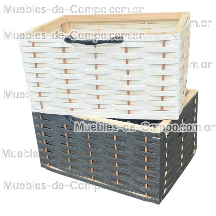 Canastos Organizadores - Mimbre y Suncho - Solución Perfecta para el Orden en Casa - Imagen 17