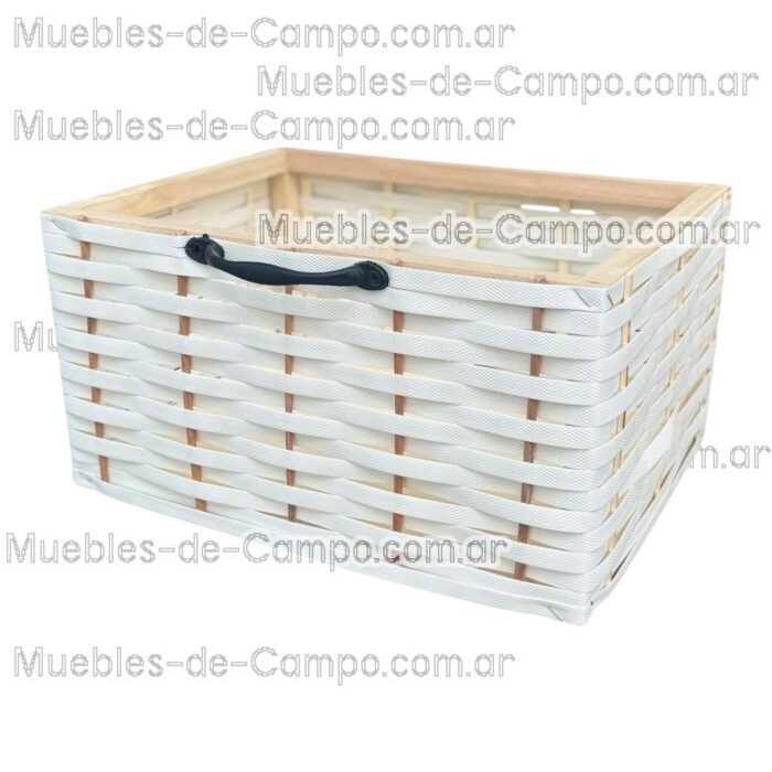 Canastos Organizadores - Mimbre y Suncho - Solución Perfecta para el Orden en Casa - Imagen 10