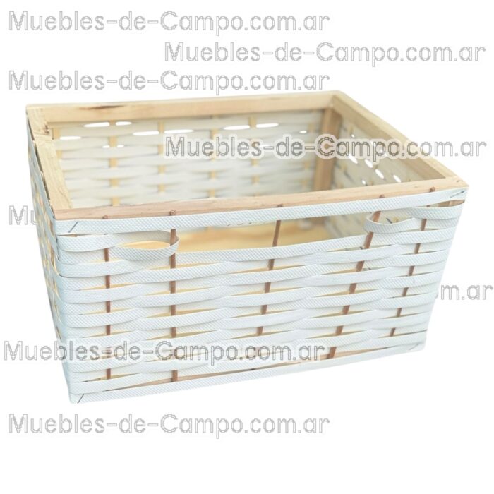 Canastos Organizadores - Mimbre y Suncho - Solución Perfecta para el Orden en Casa - Imagen 8