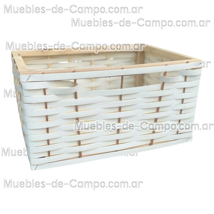 Canastos Organizadores - Mimbre y Suncho - Solución Perfecta para el Orden en Casa - Imagen 5