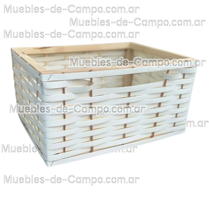 Canastos Organizadores - Mimbre y Suncho - Solución Perfecta para el Orden en Casa - Imagen 7