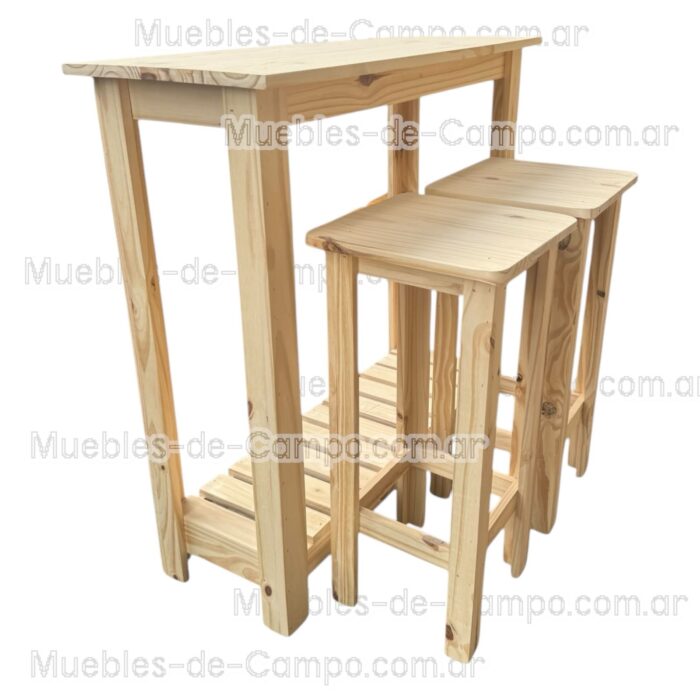 Combo Barra desayunadora con Dos Banquetas - Imagen 4