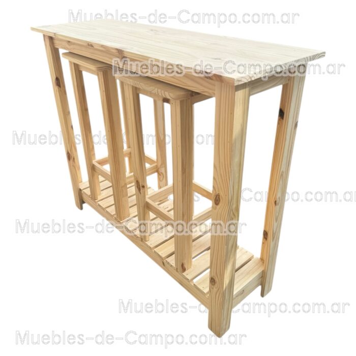 Combo Barra desayunadora con Dos Banquetas - Imagen 6