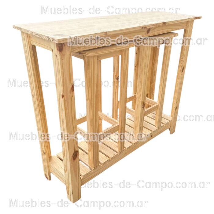 Combo Barra desayunadora con Dos Banquetas - Imagen 5