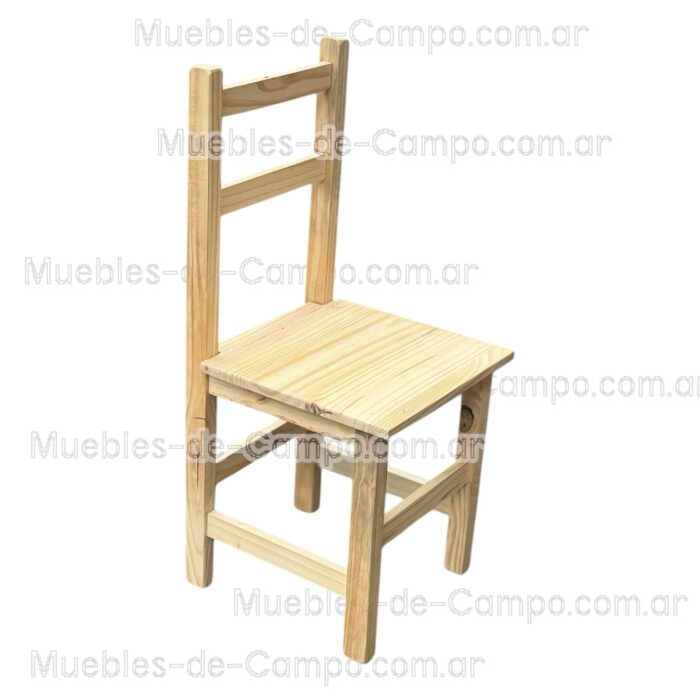 Silla de Pino reforzada Economica para bares restaurantes cocina y comedor