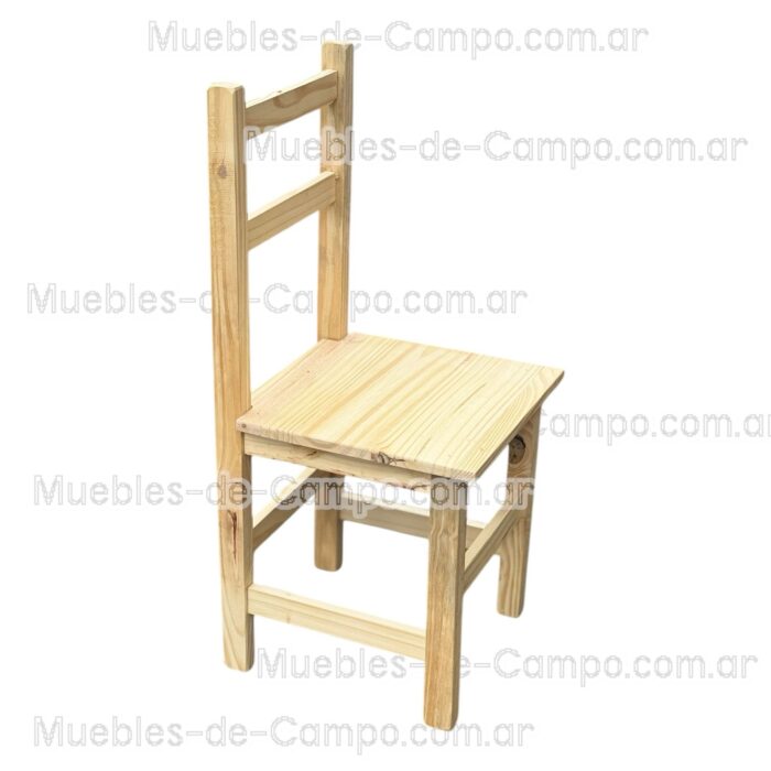 Silla de Pino Modelo Economica Reforzada Cocina Comedor Bares y Restaurantes - Imagen 4