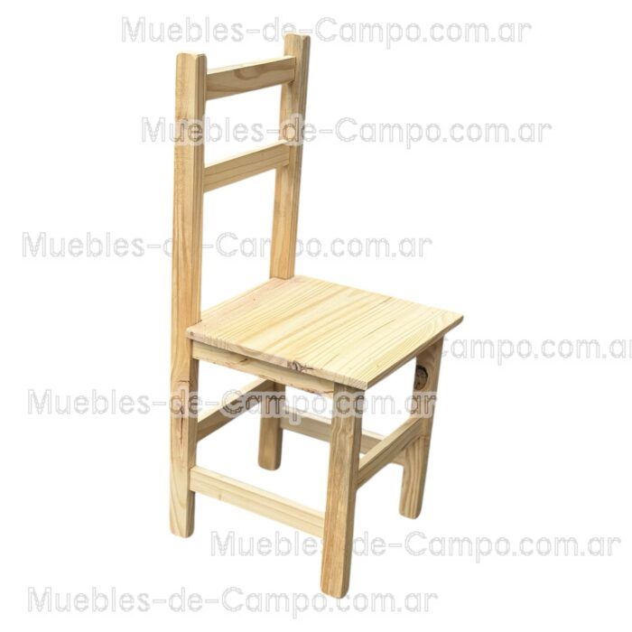 Silla de Pino reforzada Economica para bares restaurantes cocina y comedor