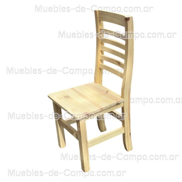 Silla de pino Anatomica reforzada super curva con 6 fajas
