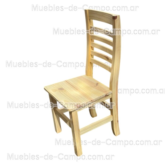 Silla de pino Anatomica reforzada super curva con 6 fajas