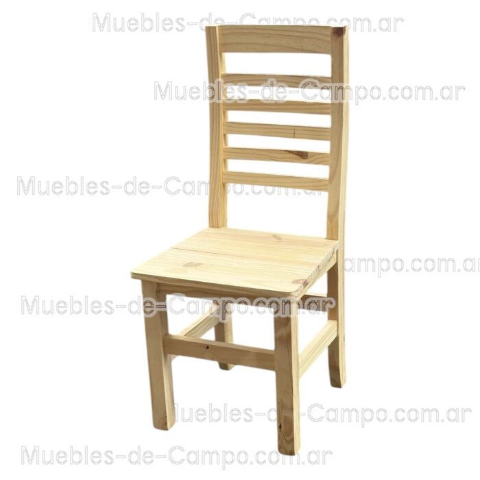 Silla de pino Anatomica reforzada super curva con 6 fajas