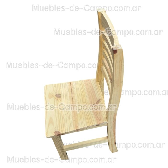 Silla de pino Anatomica reforzada super curva con 6 fajas