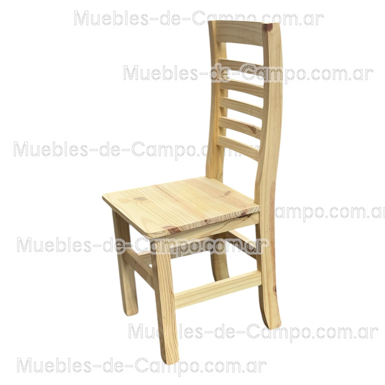 Silla de pino Anatomica reforzada super curva con 6 fajas